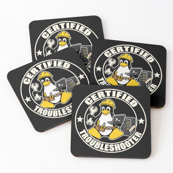 Item preview, Linux Tux penguin certified troubleshooter designed and sold by Olena Du.