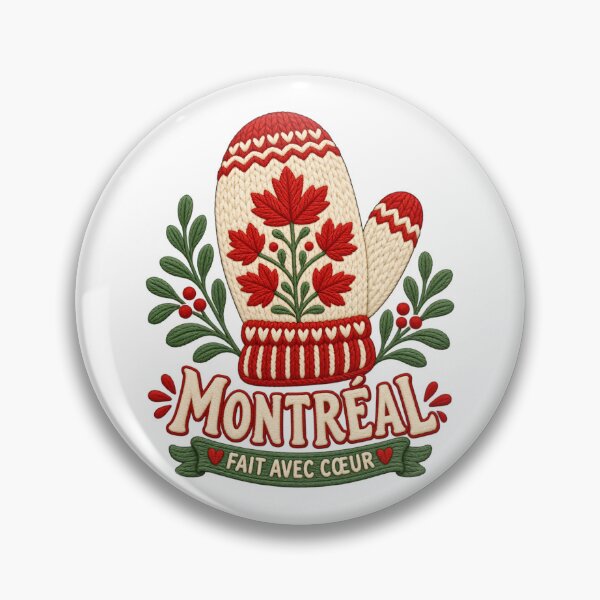 Item preview, Montreal Fait Avec Cœur: Maple Knit Mitten designed and sold by Fenay Designs.