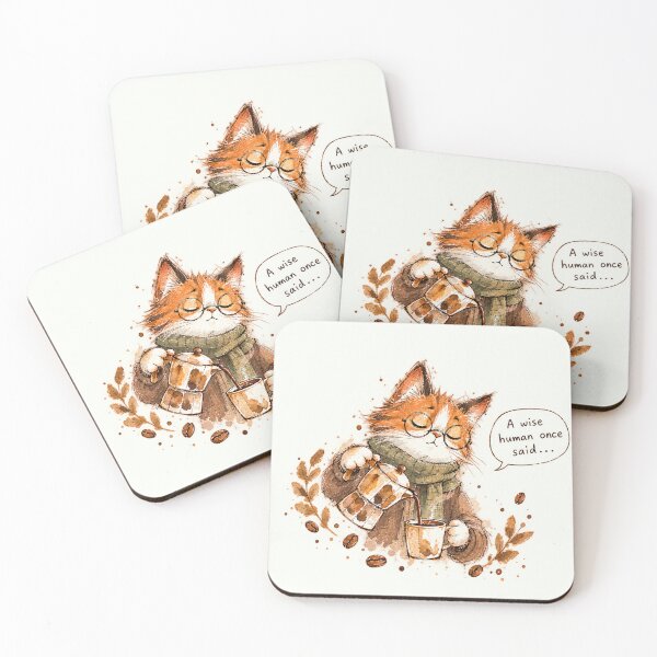 Item preview, Philosopher Cat and Coffee designed and sold by Quelon.