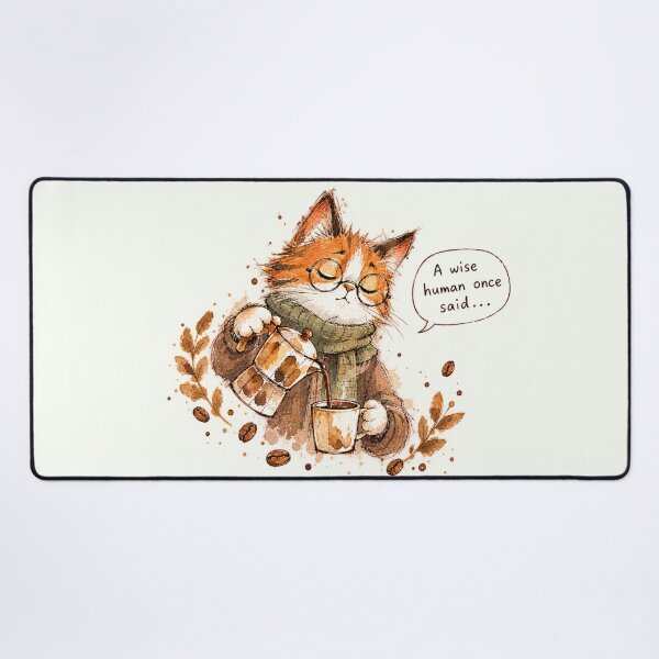 Item preview, Philosopher Cat and Coffee designed and sold by Quelon.