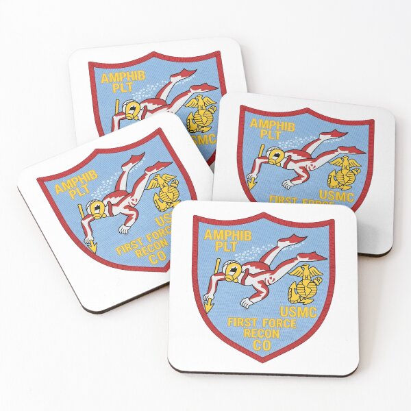 Item preview, First Force Reconnaissance Company Amphib Amphibious Platoon Patch designed and sold by CharlieDesings.