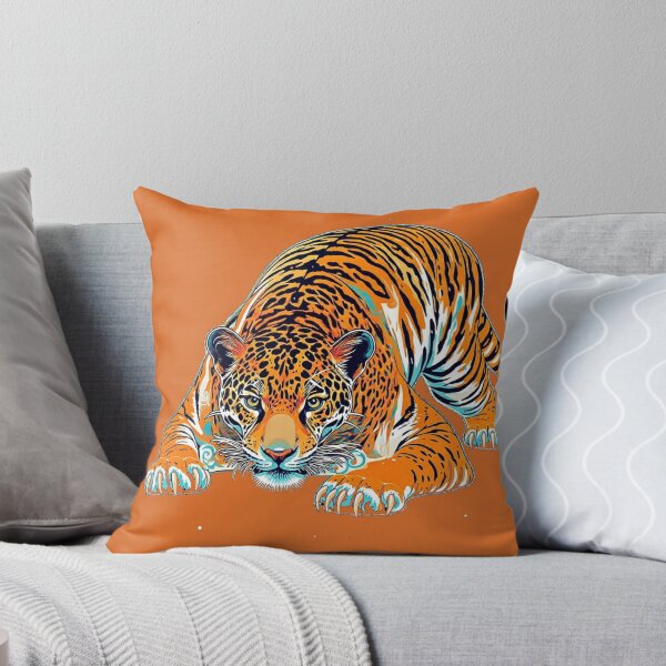 Item preview, Cosmic Jaguar Tiger Hybrid - Psychedelic Wildlife Graphic Art designed and sold by BLUESKY11a.