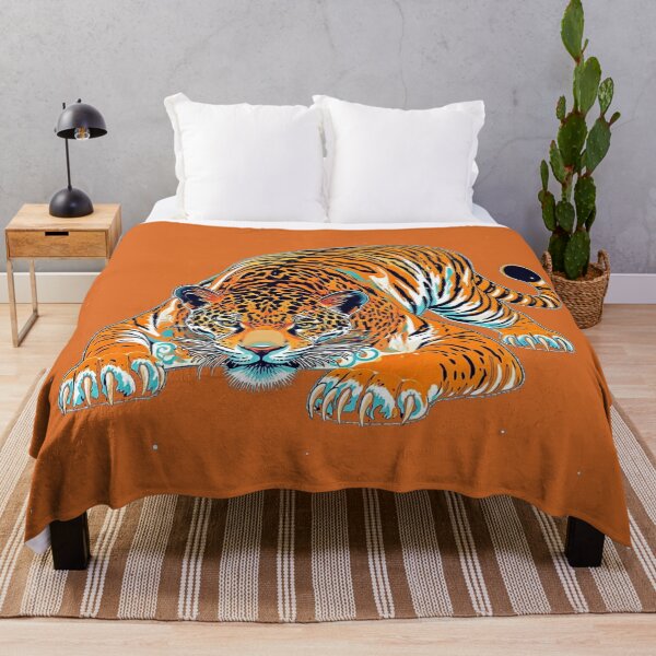 Item preview, Cosmic Jaguar Tiger Hybrid - Psychedelic Wildlife Graphic Art designed and sold by BLUESKY11a.