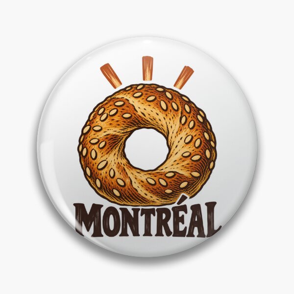 Item preview, Montreal Sesame Bagel: A Golden Morning Icon designed and sold by Fenay Designs.