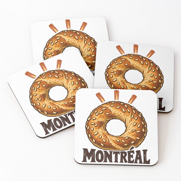 Item preview, Montreal Sesame Bagel: A Golden Morning Icon designed and sold by Fenay Designs.