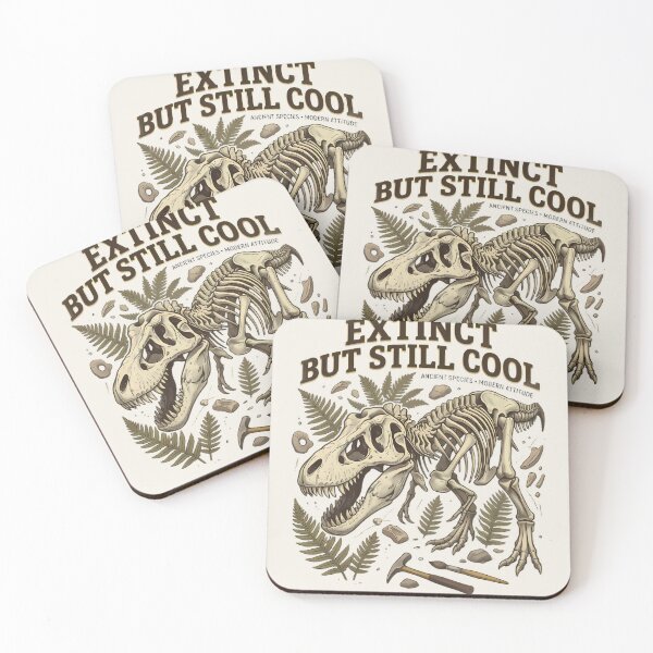 Item preview, Extinct But Still Cool - T-Rex Dinosaur Fossil Vintage Art designed and sold by Driesman.