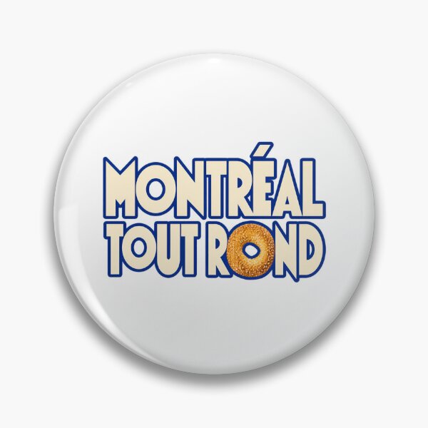 Item preview, Montreal Tout Rond: Bagel Lettering in Cream and Blue designed and sold by Fenay Designs.
