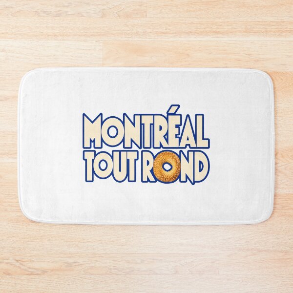 Item preview, Montreal Tout Rond: Bagel Lettering in Cream and Blue designed and sold by Fenay Designs.