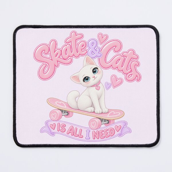 Item preview, Skate and Cats is all I need designed and sold by Danielle Official.