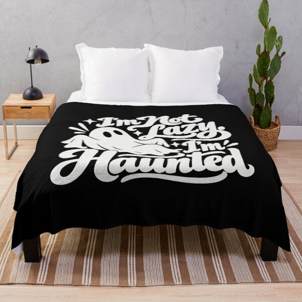 Item preview, I'm Not Lazy I'm Haunted Funny Halloween Tee designed and sold by RR-Arts.