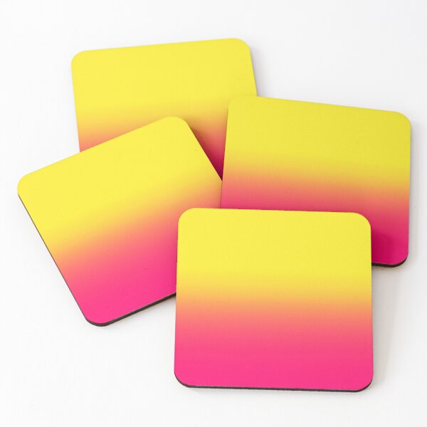 Item preview, Nostalgic Abstract Vibrant Yellow and Pink Gradient designed and sold by Retro-Siren.