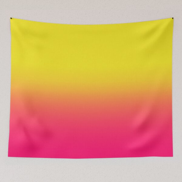 Item preview, Nostalgic Abstract Vibrant Yellow and Pink Gradient designed and sold by Retro-Siren.