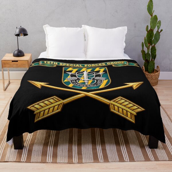 Item preview, 12th Special Forces Group - Flash w Ribbon - Br - 3D - Enhanced designed and sold by Military Insignia Products.