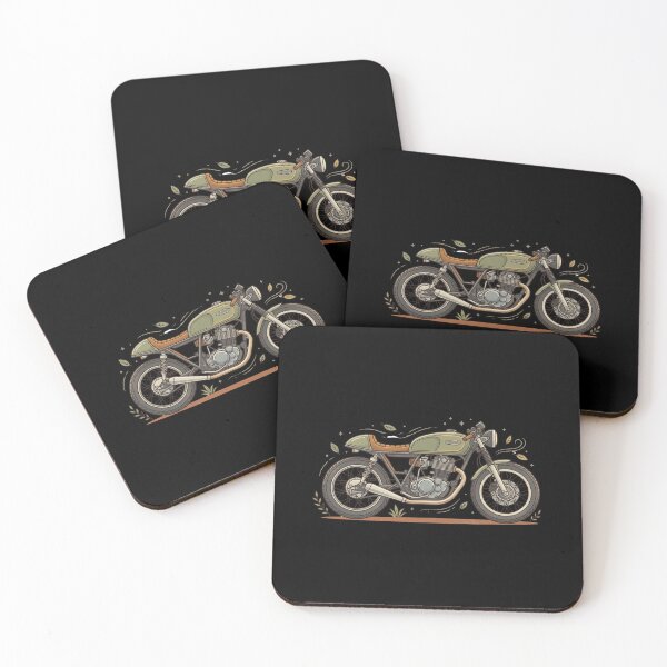 Item preview, Cafe Racer Motorcycle Vintage Illustration designed and sold by DariaOltes.