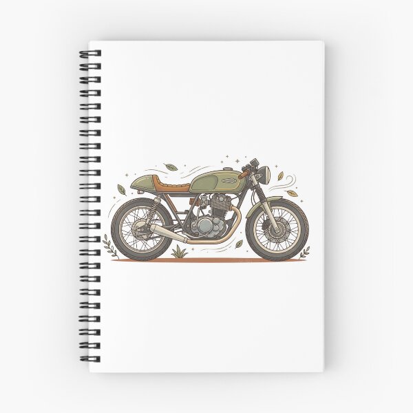 Item preview, Cafe Racer Motorcycle Vintage Illustration designed and sold by DariaOltes.