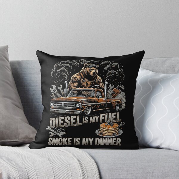 Item preview, Vintage Diesel Pickup Truck Mechanic Bear With Tools and Pancake Illustration designed and sold by ArcaneArtistry.