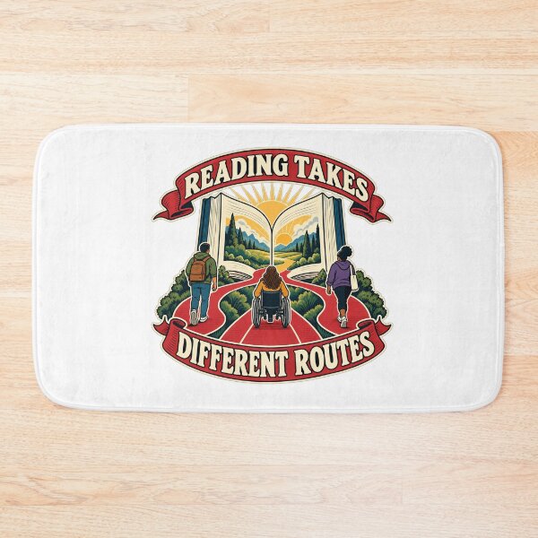 Item preview, Dyslexia Awareness Red Ribbon — Three Paths to a Welcoming Book designed and sold by UrbanCanvvas.