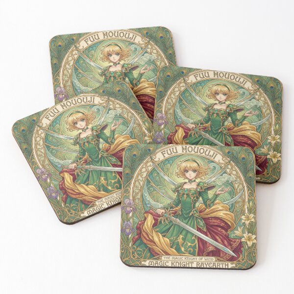 Item preview, Fuu Hououji in the style of Alphonse Mucha designed and sold by Solace Sparkles.