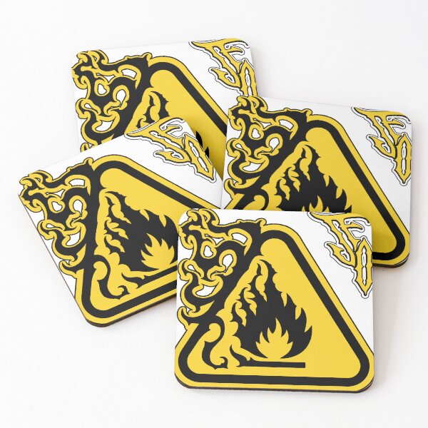 Item preview, Corrupted Fire Warning Sign designed and sold by JFOdesign.