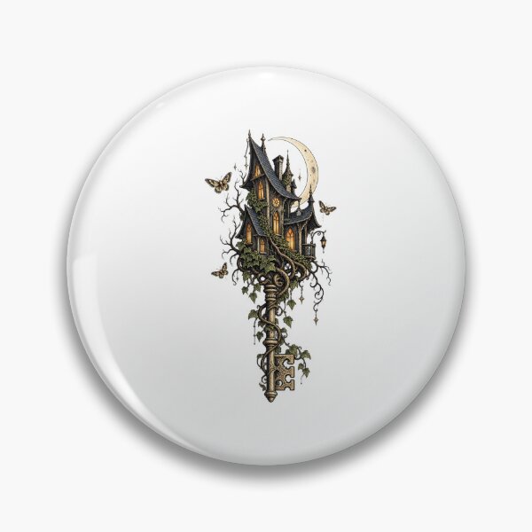 Item preview, Witch House Magic — Gothic House Growing from a Key designed and sold by UrbanCanvvas.