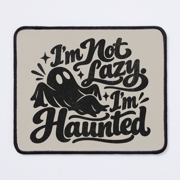 Item preview, I'm Not Lazy I'm Haunted Funny Halloween Tee | Vintage Distressed designed and sold by RR-Arts.