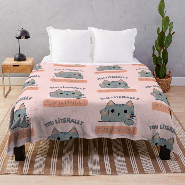 Item preview, You Literally Mean Figuratively – Sarcastic Cat Grammar Humor for Writers designed and sold by Im-Ara.