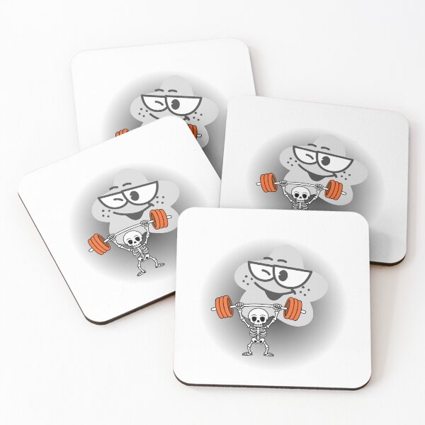 Item preview,  Funny Halloween Skeleton Lifting Weights – Spooky Gym Design designed and sold by Palette _Vibes.