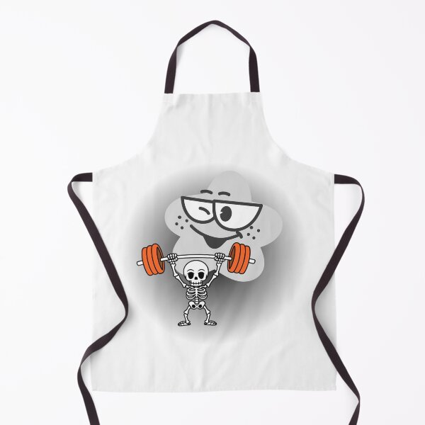 Item preview, Funny Halloween Skeleton Lifting Weights – Spooky Gym Design designed and sold by Palette _Vibes.