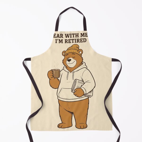 Item preview, Bear With Me I'm Retired Funny Retirement Bear T-Shirt designed and sold by EverydayBadge.