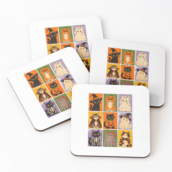 Item preview, Cute Halloween Kittens Costumes Grid Art designed and sold by GiaoCalonas.