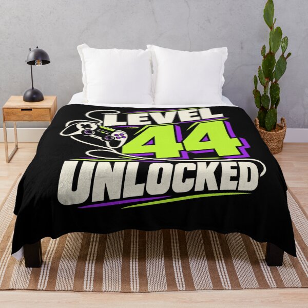 Item preview, Level 44 Unlocked Gaming Birthday Fortieth Fourth Years Old Gamer designed and sold by FolkGraphics.