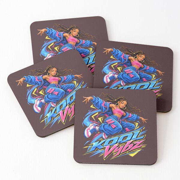 Item preview, KOOL Vybz Dancer in Electric Blue and Pink Streetwear designed and sold by digitalbob60.