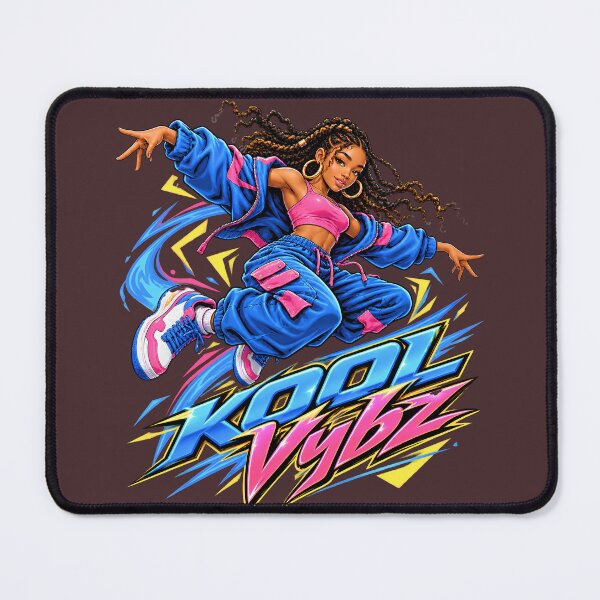 Item preview, KOOL Vybz Dancer in Electric Blue and Pink Streetwear designed and sold by digitalbob60.