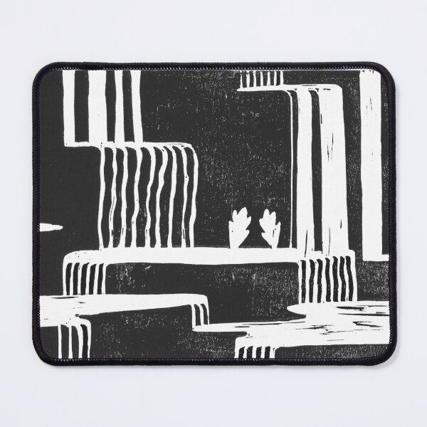 Item preview, Waterfall Artwork: Handmade Linocut Print designed and sold by kokopuffed.