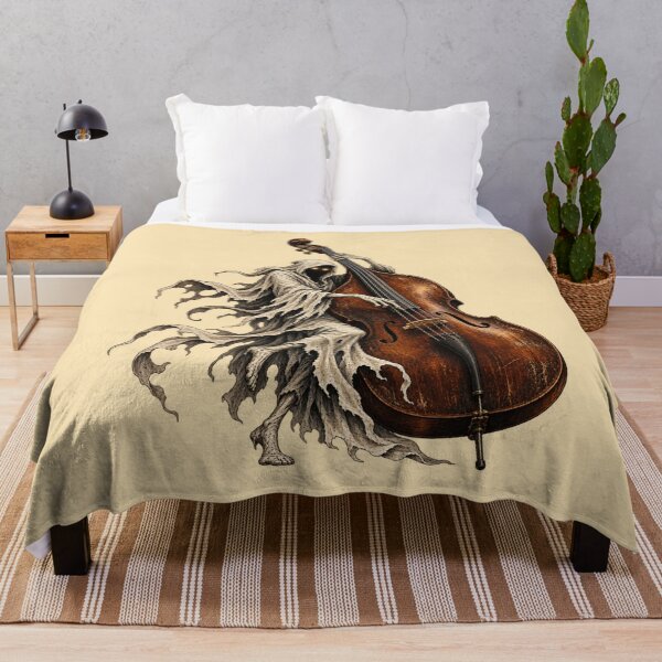 Item preview, Ghost Double Bass Player Gothic Music Art designed and sold by Meandmyshop.