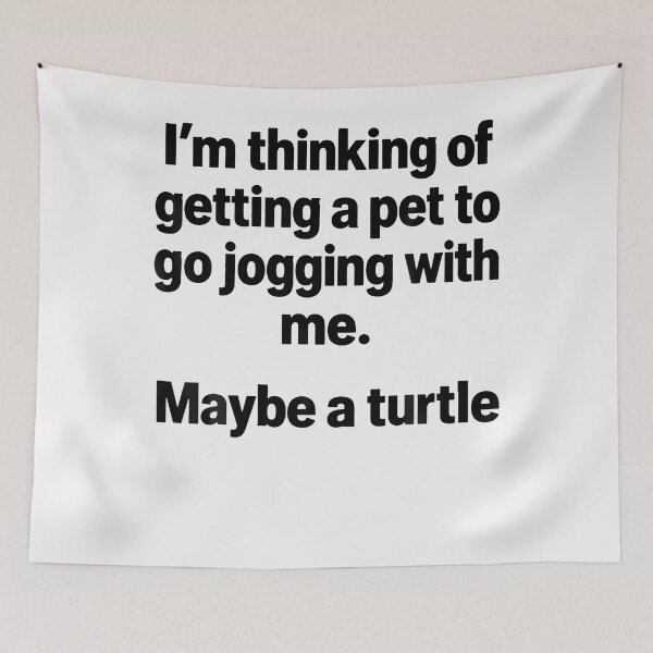Item preview, Turtle Jogging Humor Quote designed and sold by PAROSSA.