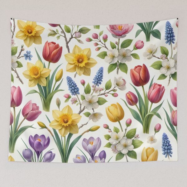 Item preview, Spring Botanical Garden Floral Pattern designed and sold by Sybille-Yates.