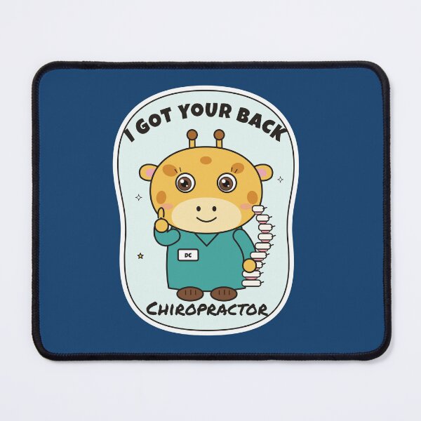 Item preview, I Got Your Back – Funny Giraffe Chiropractor designed and sold by atedesigns.