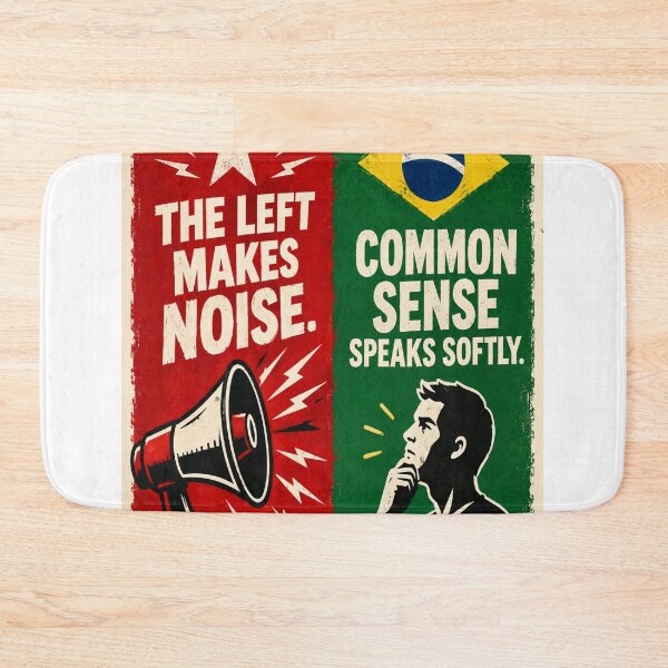 Item preview, The Left Makes Noise, Common Sense Speaks Softly | Political Satire designed and sold by Neon Ink Designs.