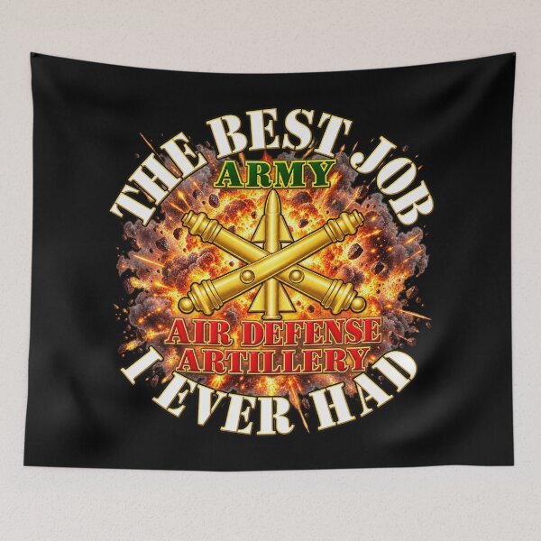 Item preview, The Best Job - I Ever Had - Explosion w Air Defense Artillery Branch - 3D - Transparent designed and sold by Military Insignia Products.
