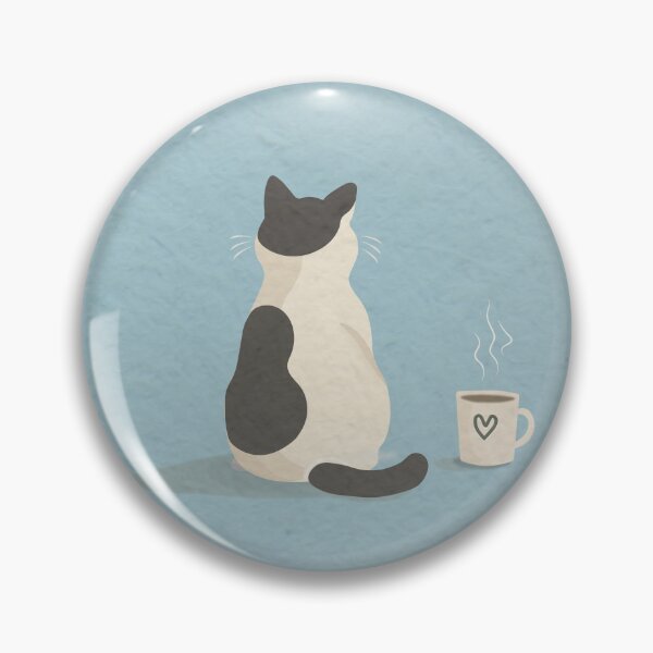 Item preview, Just Enjoy the Now – Minimalist Cat and Coffee Inspirational Quote Art designed and sold by Star Soulofficial.