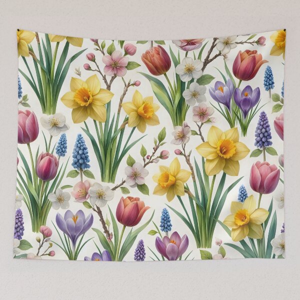 Item preview, Spring Botanical Garden Floral Pattern designed and sold by Sybille-Yates.
