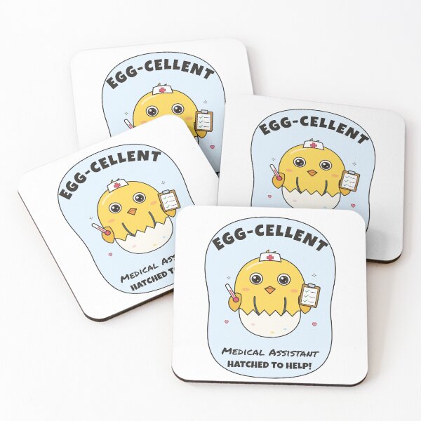 Item preview, Egg-cellent Medical Assistant – Cute Chick designed and sold by atedesigns.