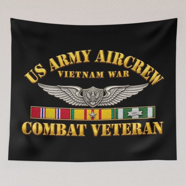 Item preview, US Army Aircrew - Vietnam Veteran - Aircrew Badge - Combat Veteran - w VN SVC - 3D - Transparent designed and sold by Military Insignia Products.