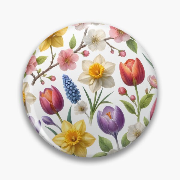 Item preview, Spring Botanical Garden Floral Pattern designed and sold by Sybille-Yates.
