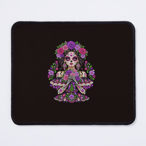 Item preview, Dia De Los Muertos Catrina Sugar Skull Floral Women Girl designed and sold by ImeldaSparks.