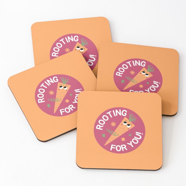 Item preview, Rooting For You Funny Carrot Pun - Cute Motivational Badge designed and sold by PixellaneArt.