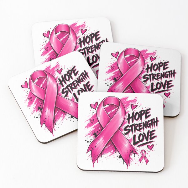 Item preview, Breast Cancer Awareness Pink Ribbon Hope Strength Love October designed and sold by Rtcraftani.