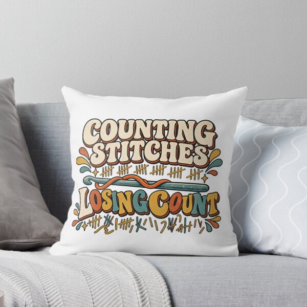 Item preview, Counting Stitches Losing Count – Crochet Maker Humor designed and sold by Golden Era Studio.