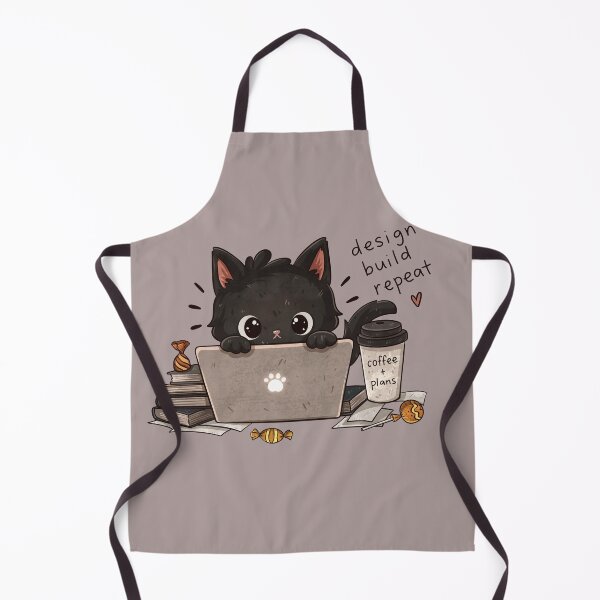 Item preview, Design Build Repeat Cat Sticker designed and sold by tviyluv.